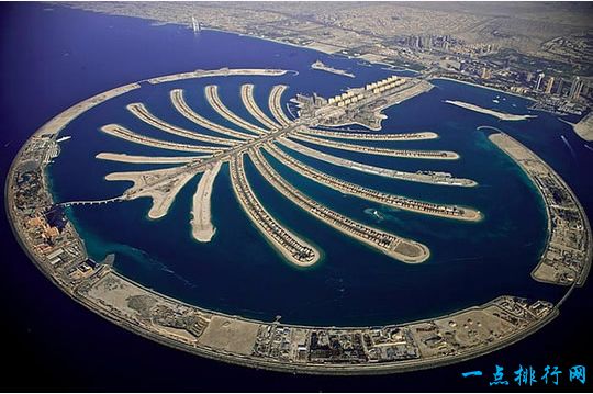 迪拜十大疯狂建筑之一：棕榈岛